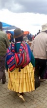 Les habits typiques des Bolivienne